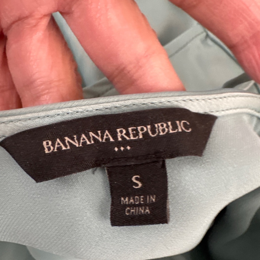Banana Republic Sage Green Satin Cowl Neck Maxi Dress - Picture 5 of 5